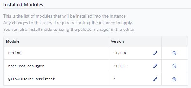 Updating assistant on Node-RED 3