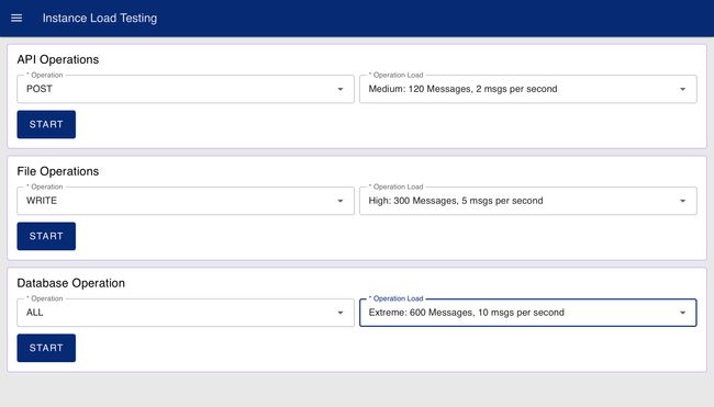 Dashboard Interface to Run tests