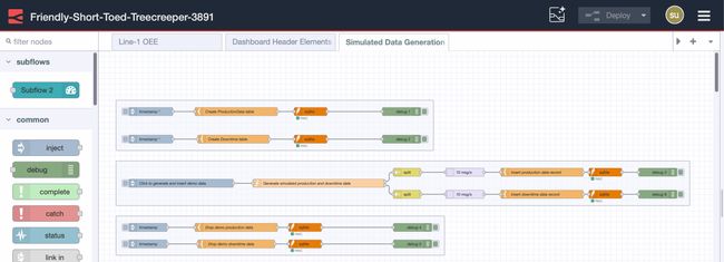 Simulated Data Generation tab